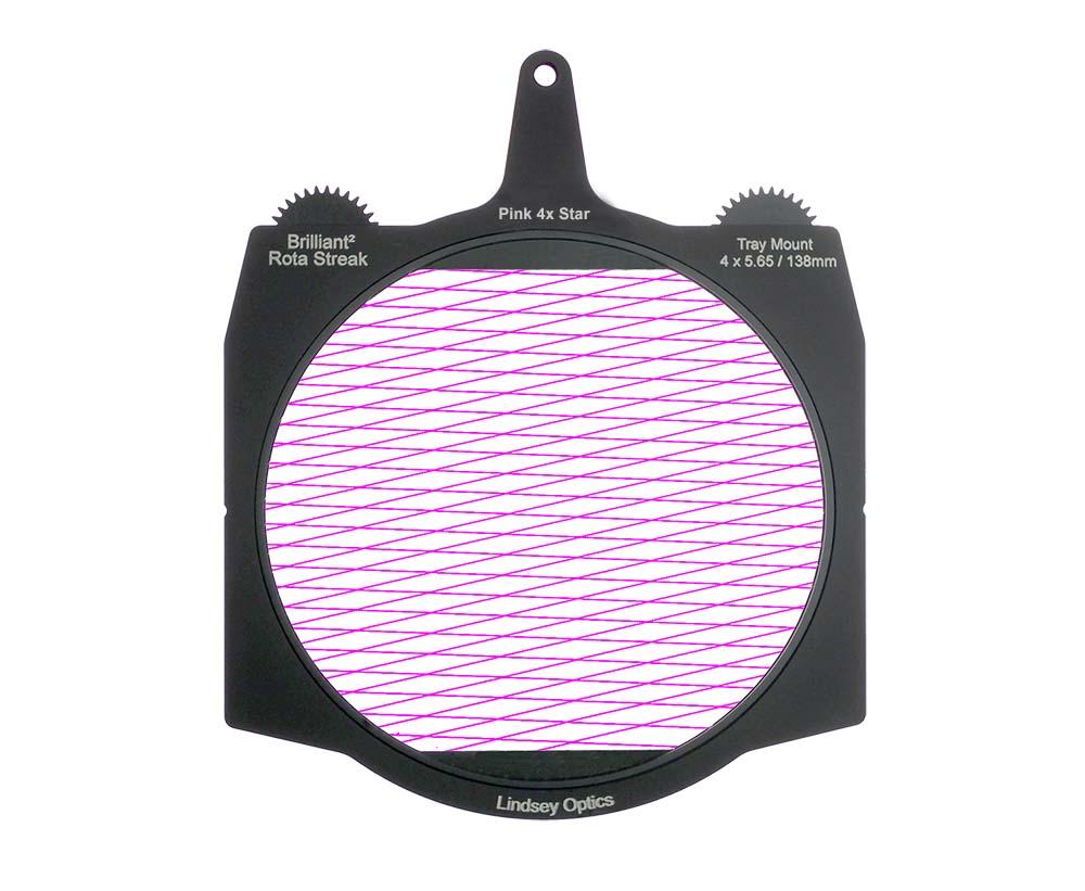 Lindsey Optics - Brilliant² 4x5.65" Rota-Streak™ PINK 4 Point Star