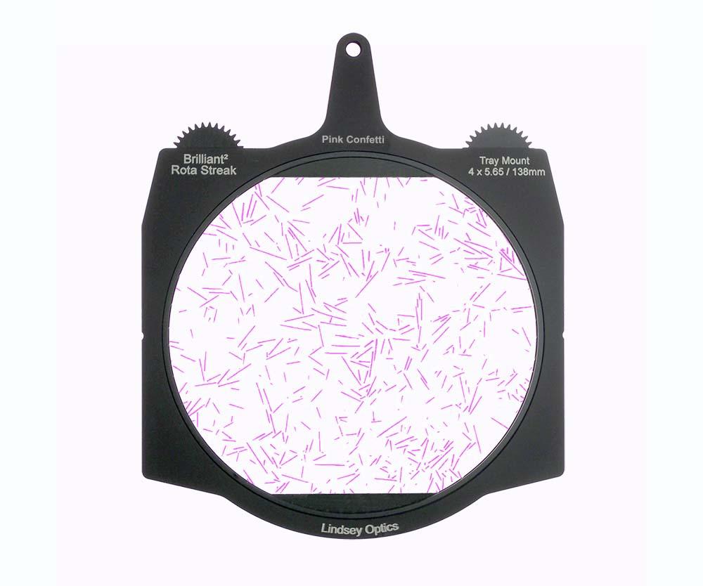 Lindsey Optics - Brilliant² 4x5.65" Rota-Streak™ PINK Confetti