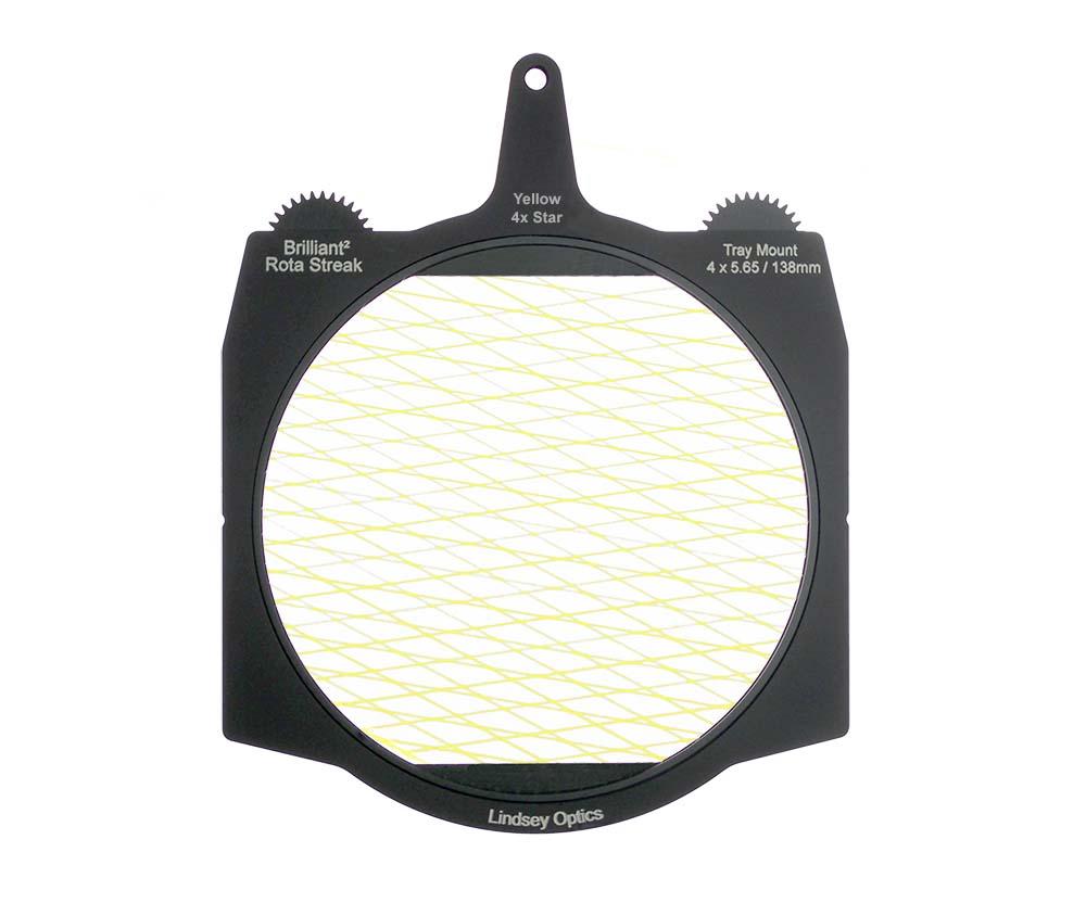 Lindsey Optics - Brilliant² 4x5.65" Rota-Streak™ YELLOW 4 Point Star