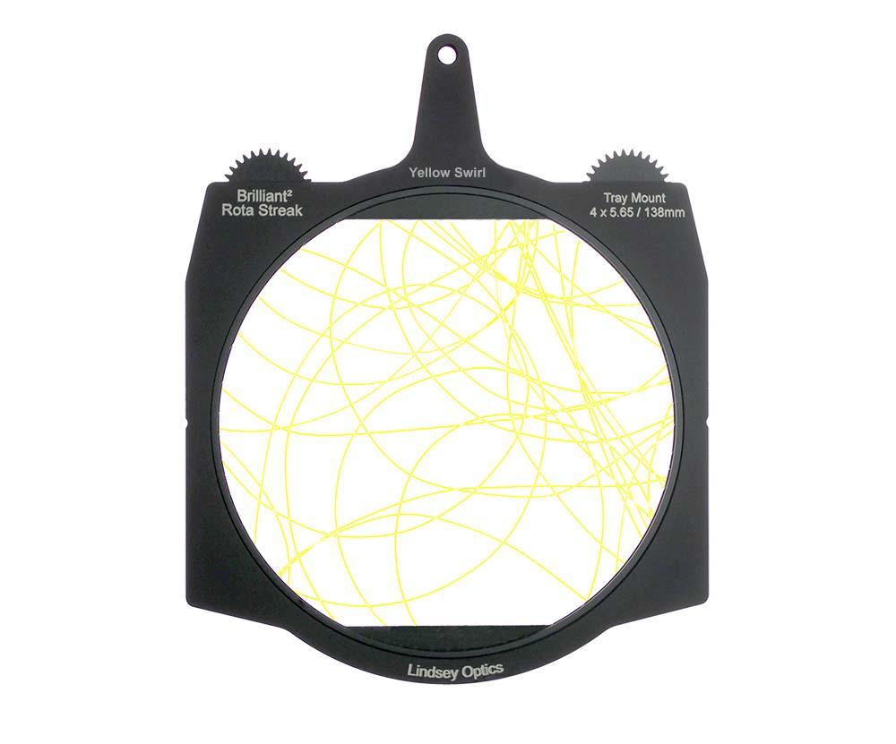 Lindsey Optics - Brilliant² 4x5.65" Rota-Streak™ YELLOW Swirl