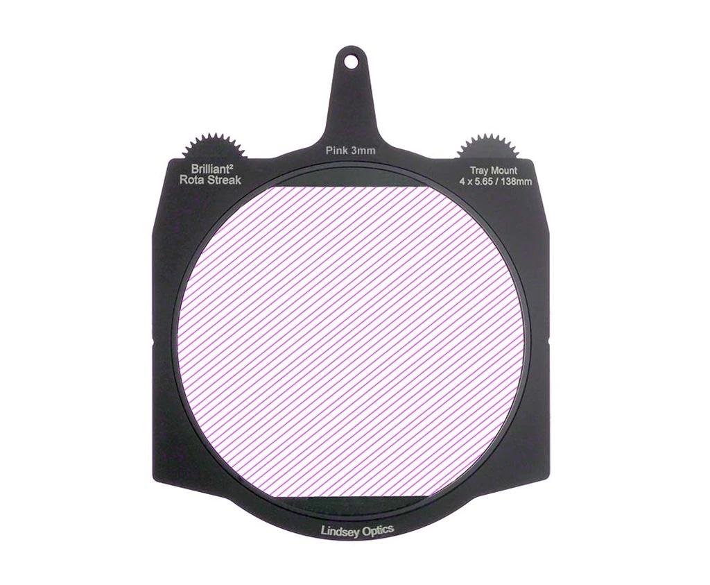 Lindsey Optics - Brilliant² 6.6x6.6" Rota-Streak™™ PINK KRYSTAL