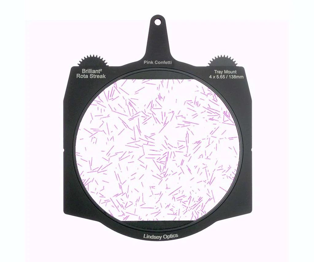 Lindsey Optics - Brilliant² 6.6x6.6" Rota-Streak™ PINK Confetti