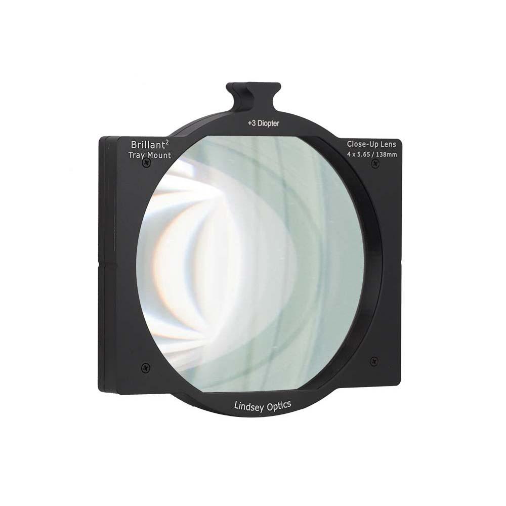 Lindsey Optics - 4 "x5.65" +3 Dioptrie Brilliant² Objectif Close-Up monté sur plaque