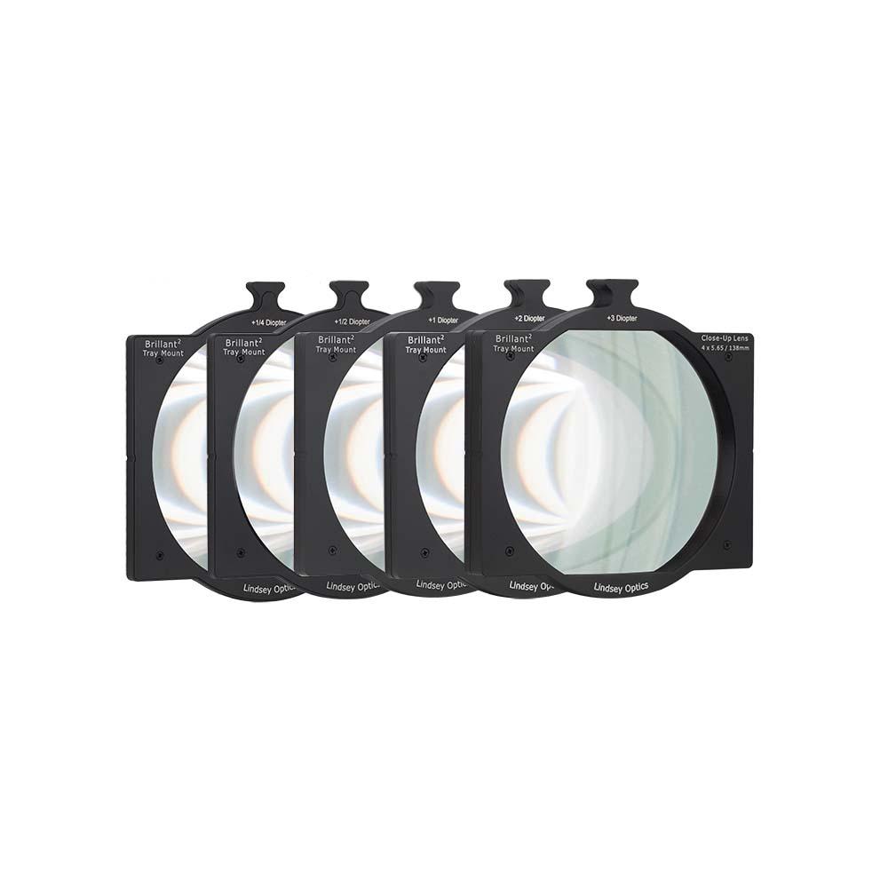 Lindsey Optics - 4"x5.65" Tray Mount Diopter Set (Set of 5 Tray Mount Diopters)