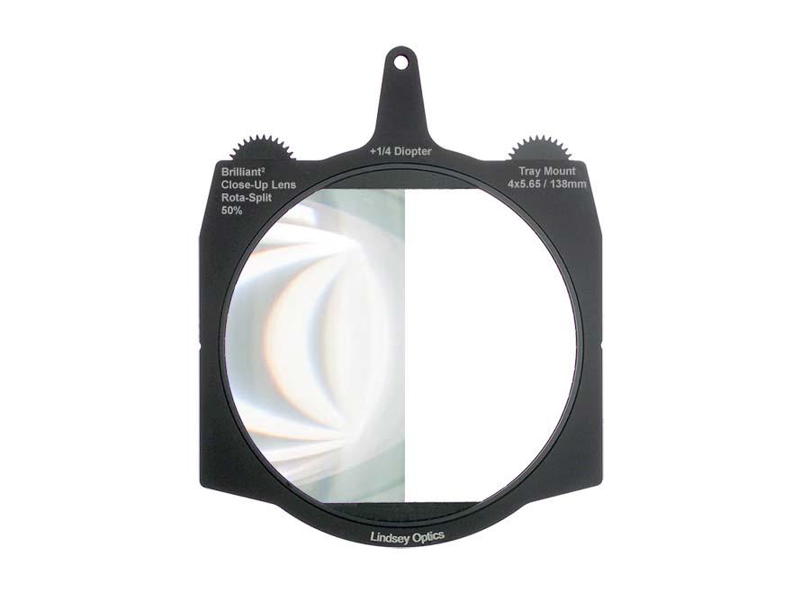 Lindsey Optics - Brilliant² 4x5.66" +1/4 Dioptrie Rota-Split Close-Up Lentille 50%