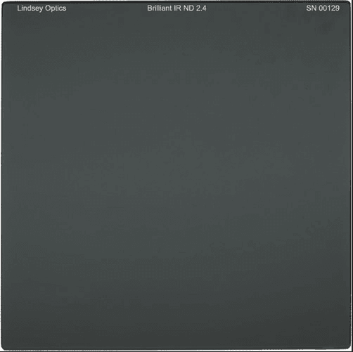 Lindsey Optics - 4" x 4" Filtre IR brillant ND 2,4 avec revêtement antireflet