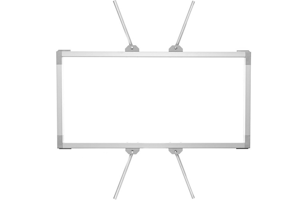 Velvet - Rectangular Rabbit Ears aluminum frame for 2X1 panels