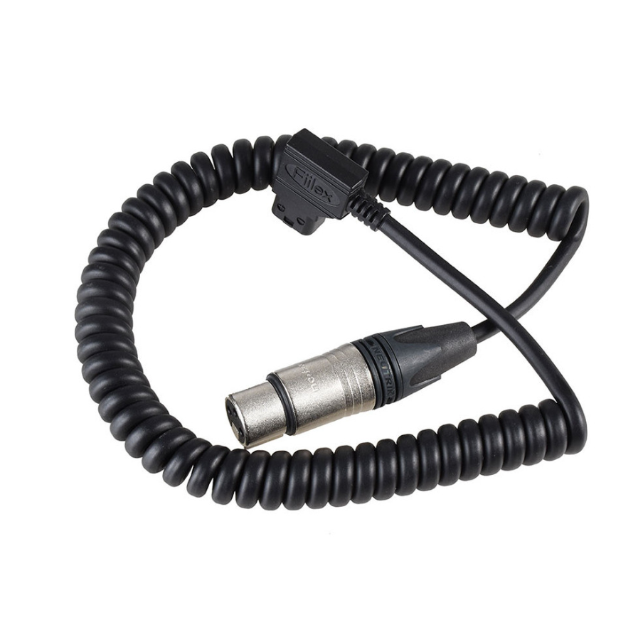 Fiilex - D-Tap Cable 2ft Curled D-Tap to XLR-3