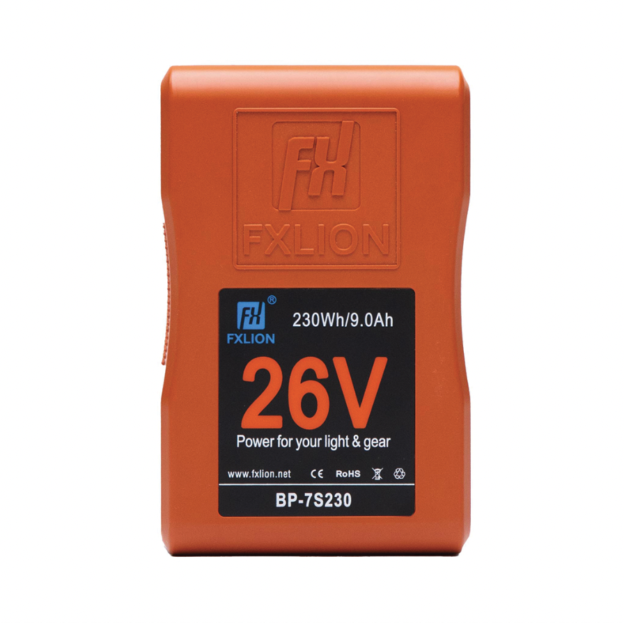 Fxlion - 26V V-Mount battery, 230WH | high current battery