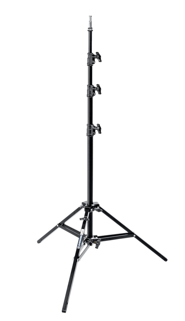 Avenger - Pied Baby 30 Noir, 300cm, sections réglables en alu.