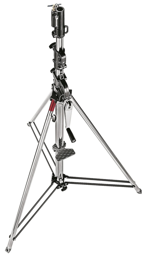 Manfrotto - Geared Wind-Up Stand With Safety Release Cable, Chrome Steel