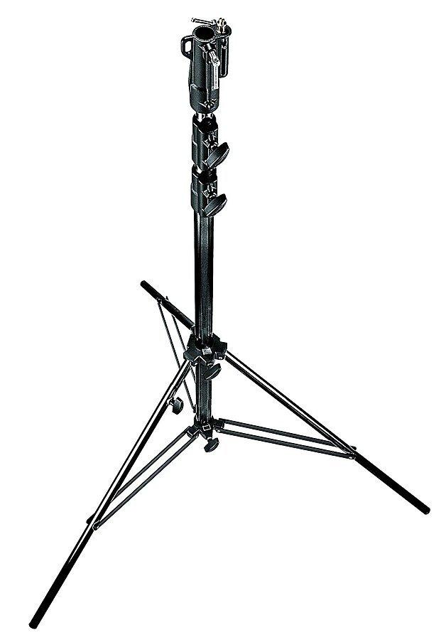 Manfrotto - Heavy Duty Stand, Black, Air-Cushioned, Black Steel