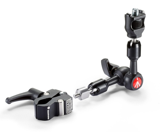 [244MICROKIT] Manfrotto - Micro Variable Friction Arm, Anti-Rotation Attachment, Clamp