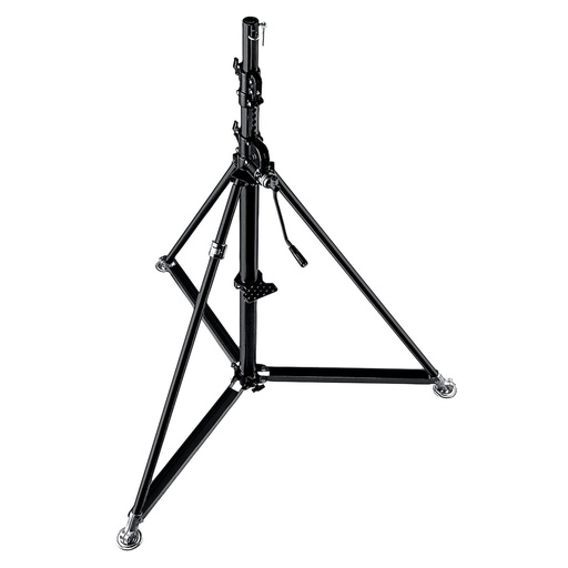 [387XBU] Manfrotto - Black Stainless Steel Super Wind Up Stand