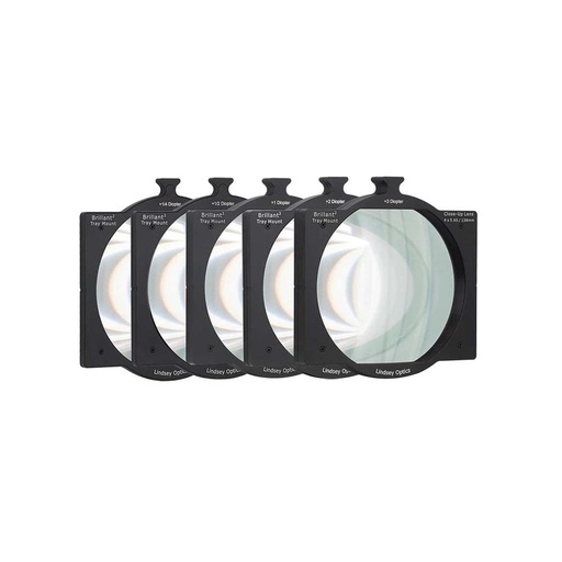 [L-4565-RSTREAK-CLEAR-SET] Lindsey Optics - Set of Seven 4x5.65" CLEAR Rota-Streak™™ Filters