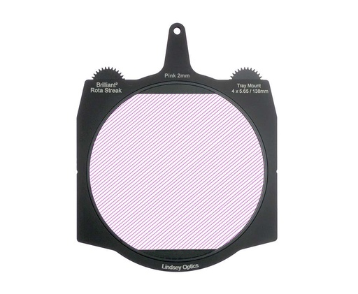 [L-4565-RSTREAK-PINK-2MM] Lindsey Optics - Brilliant² 4x5.65" Rota-Streak™ PINK 2mm