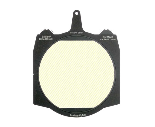 [L-4565-RSTREAK-YELLOW-2MM] Lindsey Optics - Brilliant² 4x5.65" Rota-Streak™ YELLOW 2mm