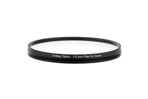 [L-112-CLEAR-AR-CANON] Lindsey Optics - 112mm Clear Filter for Canon Cine-Servo 17-120 Zoom