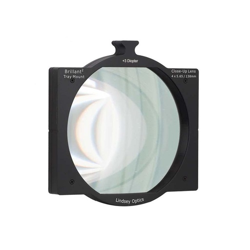 [L-4565-DIOPTER3] Lindsey Optics - 4 "x5.65" +3 Dioptrie Brilliant² Objectif Close-Up monté sur plaque