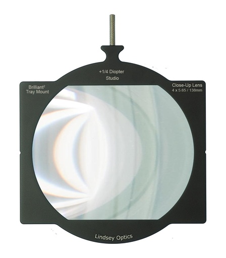 [L-4565-DIOPTER1/4-ST] Lindsey Optics - 4 "x5.65" +1/4 Dioptrie Brilliant² Monture de plateau Studio Close-Up Lens