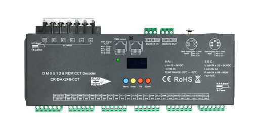 [CR-DMX24B-CCT] Cinerider - Led Driver 24X4A CCT