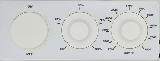 [CR-DMXCCT02-2765] Cinerider - face avant 2700 - 6500 pour Controlleur DMX Mural 2CH