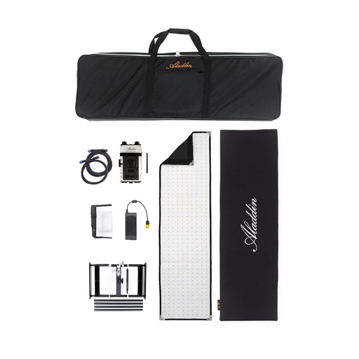 [FB-4BI-KITC-VM] Aladdin - BI-FABRIC 4 KIT (200W) V-Mount avec sac de transport