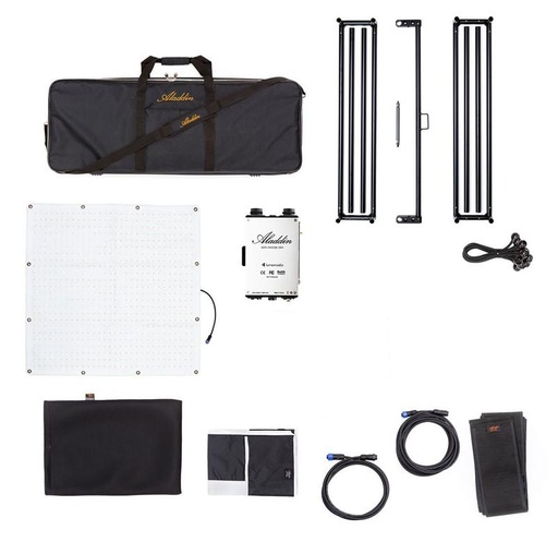 [FBS350BIKITFCVM-WOACAD] Aladdin - FABRIC-LITE 35 Kit (350W Bi-Color) w/ V-Mount, Kit Case and Frame (Without power supply)