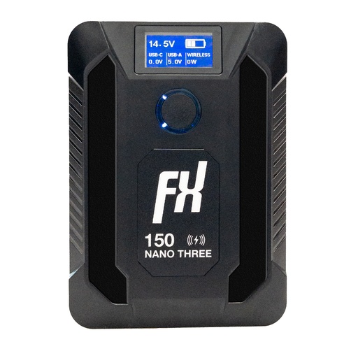 [NANO-THREE-W] Fxlion - NANO THREE Batterie V-Mount 150Wh avec induction