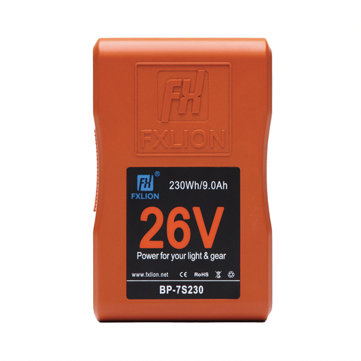 [BP-7S230] Fxlion - 26V V-Mount battery, 230WH | high current battery